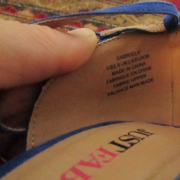 JustFab Blue Heels - Picture 2 of 6